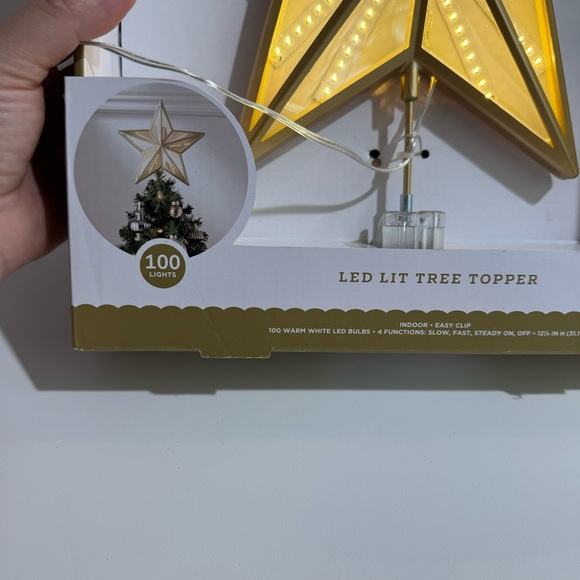 LED Lit Christmas Tree Topper Target Wondershop - Picture 3 of 4